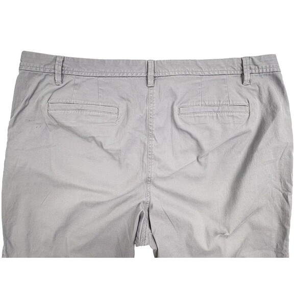 Talbots Relaxed Chino Ankle Pants Gray Cotton Stretch Preppy Weekend Casual 16 - Picture 11 of 14